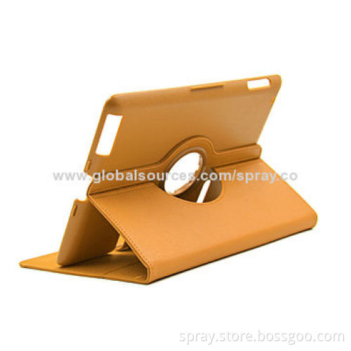 360 Rotating Magnetic PU Leather Stand Case Cover for iPad 2/3, Various Colors Available